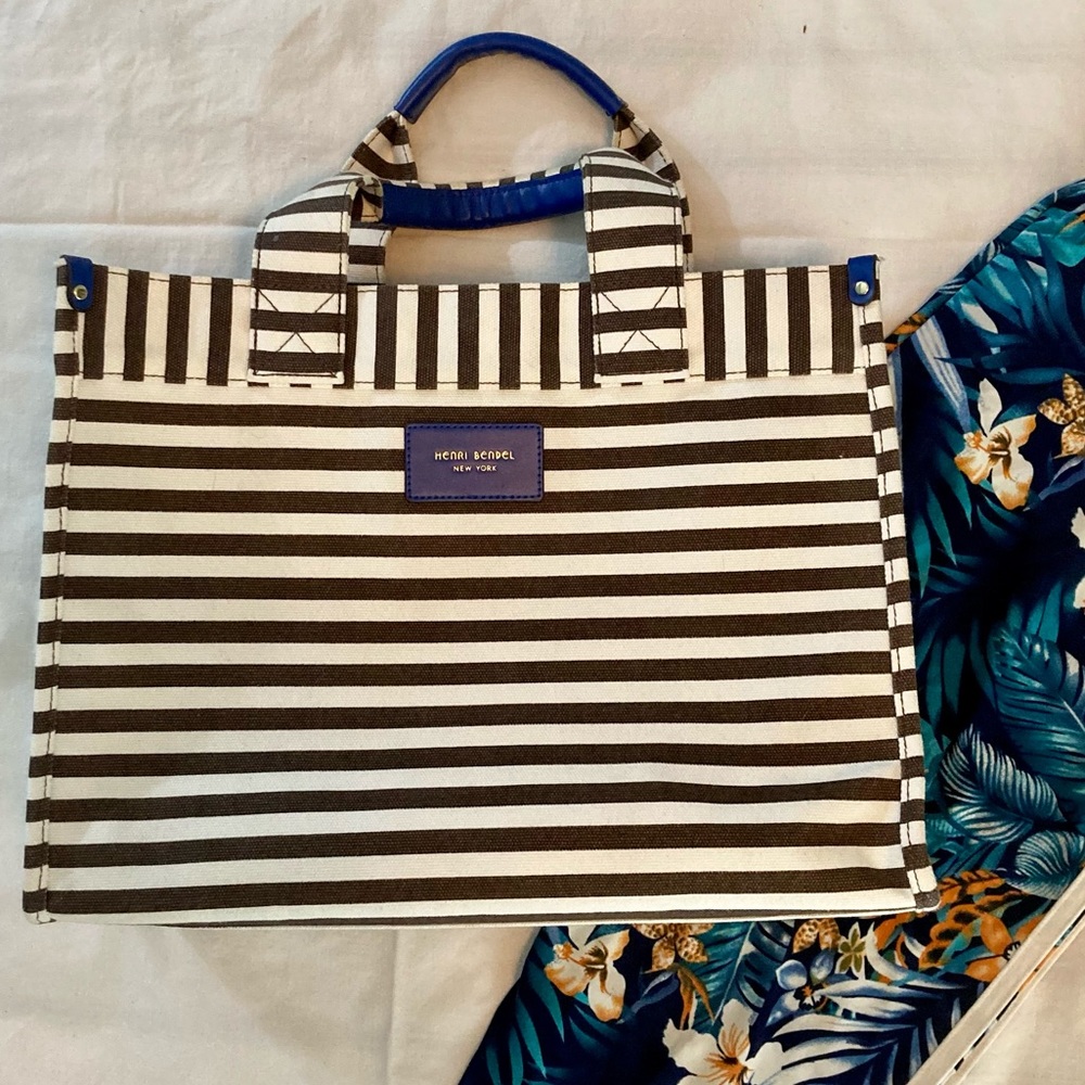 Henri Bendel Striped handbag